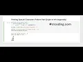 100 Days Python Loop Challenge Day 8 Printing Special Characters Pattern right to left diagonally