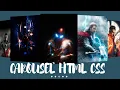 How to make avengers carousel in html css Source code