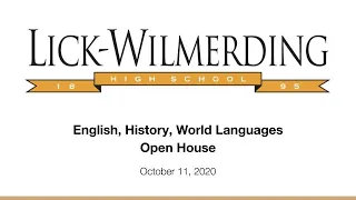 Open House - English, History, World Languages