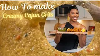 HOW TO MAKE --CREAMY CAJUN GRITS  w/ CRSIPY FISH BITES - PART 1