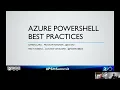 Azure PowerShell Best Practices