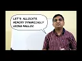 Dynamic Memory Allocation malloc Programming in C C Programming