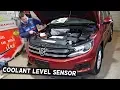VW TIGUAN COOLANT LEVEL SENSOR LOCATION COOLANT LEVEL LOW ADD COOLANT NOT READING RIGHT