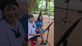 ช่วงเย็นๆกับการซ้อมของวงดุริยางค์โรงเรียนสังขะจังหวัดสุรินทร์