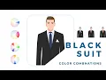 Master the Black Suit in Under 4 Minutes Color Combinations with Shirts and Ties