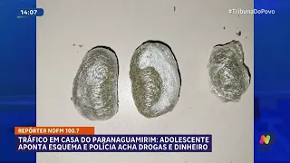 Polícia encontra drogas e dinheiro após denúncia de adolescente no Paranaguamirim