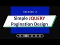 Simple Working Pagination UI Design Using HTML CSS and JQUERY