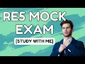 RE5 Mock Exam Study With Me