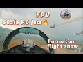 Lagu FPV SCALE RC jet J10 formation team flight show #rcjet  #rcairplane #scale#scaleturbine #fpvflight