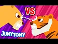 Lion vs Tiger JunyTony Versus Series Ep 2 Who Is the Real King Animal Song JunyTony