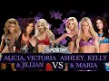 Lagu WWE 2K25: 6-Diva Tag - Victoria, Alicia \u0026 Jillian vs Kelly, Maria \u0026 Ashley