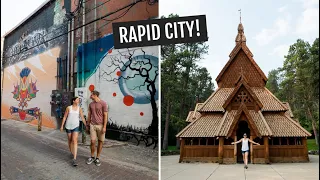 Exploring Rapid City South Dakota Art Alley Chapel in the Hills food presidents