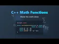 C Math Functions for Beginners cmath Library Tutorial