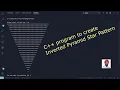 C code for printing Inverted pyramid star pattern