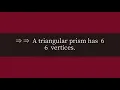 How many faces edges and vertices does a triangular prism have