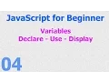 04 - JavaScript Beginner Tutorials