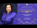 Celebration of Life for Tonia Elice Rowland