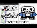 How to change your undertale room items hp etc File0 guide