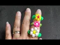 Kandi flower ring tutorial