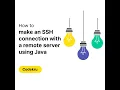 How to make SSH connection with a remote server using Java Java Jsch