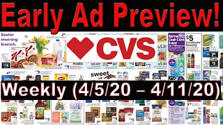 CVS Early Ad CVS Weekly Grocery Sneak Peek Ad CVS Weekly Apr 5 to Apr 11 20 Flyer