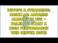 Nginx 98 Address already in use - Failed to start A high performance web server issue