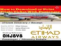 Etihad Airways Ticket Check How to check Etihad Airlines Flight Ticket online Etihad Airways
