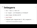 Kids First C Tutorial Lesson 3 - Data Type