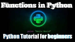 Functions in Python Python Tutorial for Beginners part-3 Bangla Tutorial
