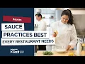 Sauce Best Practices for Restaurant Operators