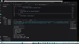 ATM Bank Account System Using Python