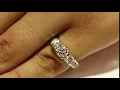 Past Present Future Round Diamond Ring