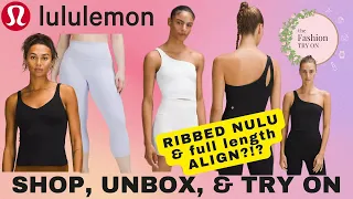 Lululemon Ribbed Align Waist Length Align PASTEL blue align crop leggings The Fashion Try On