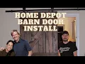 How To Install A Barn Door - unboxing Assembly and Installation
