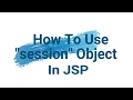 How To use session implicit object in jsp
