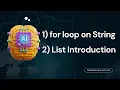 Learn Python For Loop on Strings List Introduction in Urdu Hindi