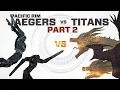 Monsterverse Titans vs Pacific Rim Jaegers Part 2 | Rodan, Mothra, Ghidorah