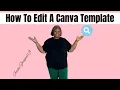 How To Edit a Template in Canva Graduation Button Template