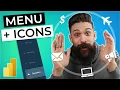 The ULTIMATE Page Navigation Part 1 CLEAN MENU ICONS Power BI DESIGN