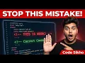 Never Make This HTML Comment Mistake Again Code Sikho with AJ