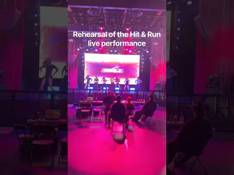 Rehearsal of the hit & run live performance 🔥❤️‍🔥