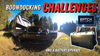 SURVIVING BOONDOCKING CHALLENGES and Our New Battery Upgrade!✨RV LIVING EP189