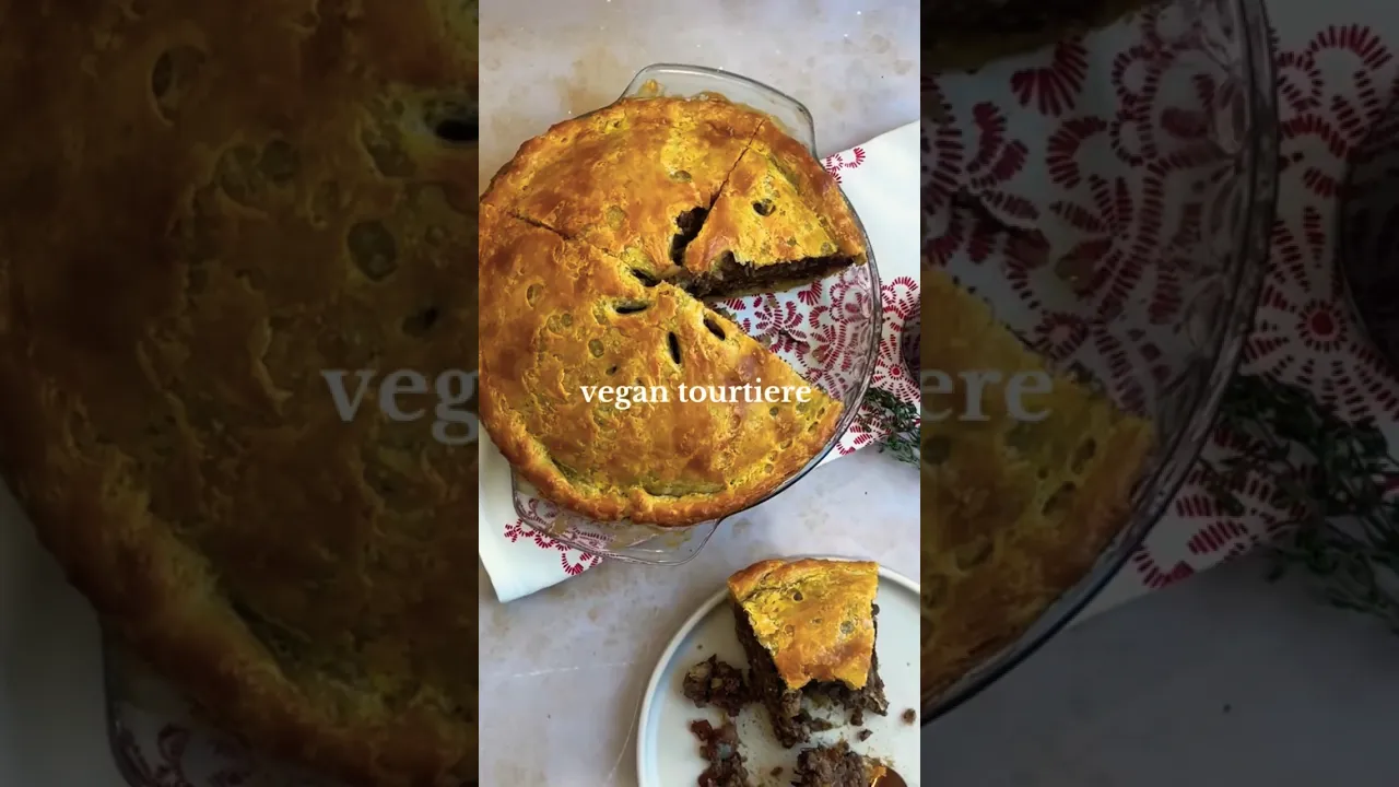 Vegan Tourtiere    hot for food #Shorts