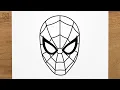 How to draw Spider-man step by step EASY