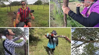 DIA DE TRABALHO NO SÍTIO, REPARANDO A CERCA
