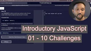 Step-by-Step FreeCodeCamp JavaScript Tutorial first 10 Easy Beginner Challenges