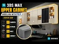 3DS Max Upper Cabinet Modeling with Poly Chamfer Extrude Inset Connect - Step by Step