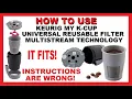How To Use Keurig My K-Cup Universal Reusable Filter MultiStream Technology - Review Install Plus