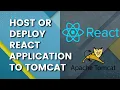 How to Host Deploy React application to Tomcat Server React A little coding