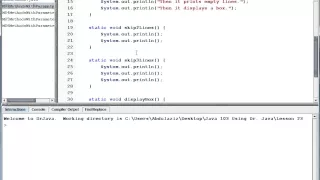 Java Level 1 Using Dr Java Lesson 23 Methods 01 Methods with and without Parameters
